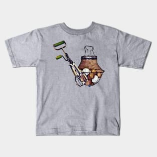 Chefs - Wire Basket of Eggs and Egg Beater Kids T-Shirt